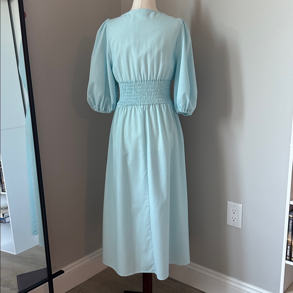 Commense Light Blue Long Sleeve Dress - Picture 5 of 10